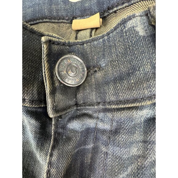 Vtg True Religion Mens Ricky Flap Straight Tiger Camo Jeans Size 26 NWT USA Made - Picture 5 of 16